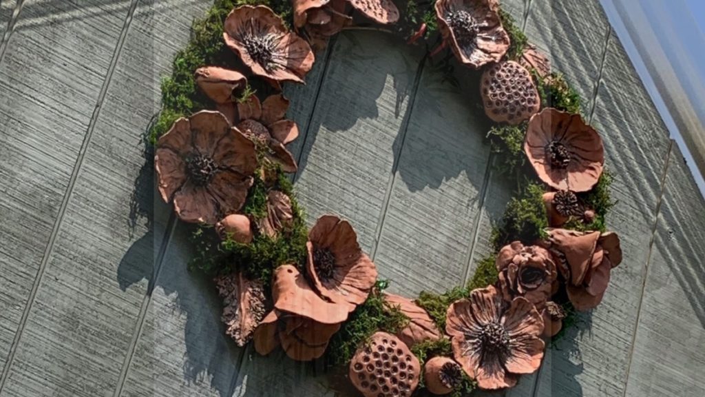 ceramic wreath video